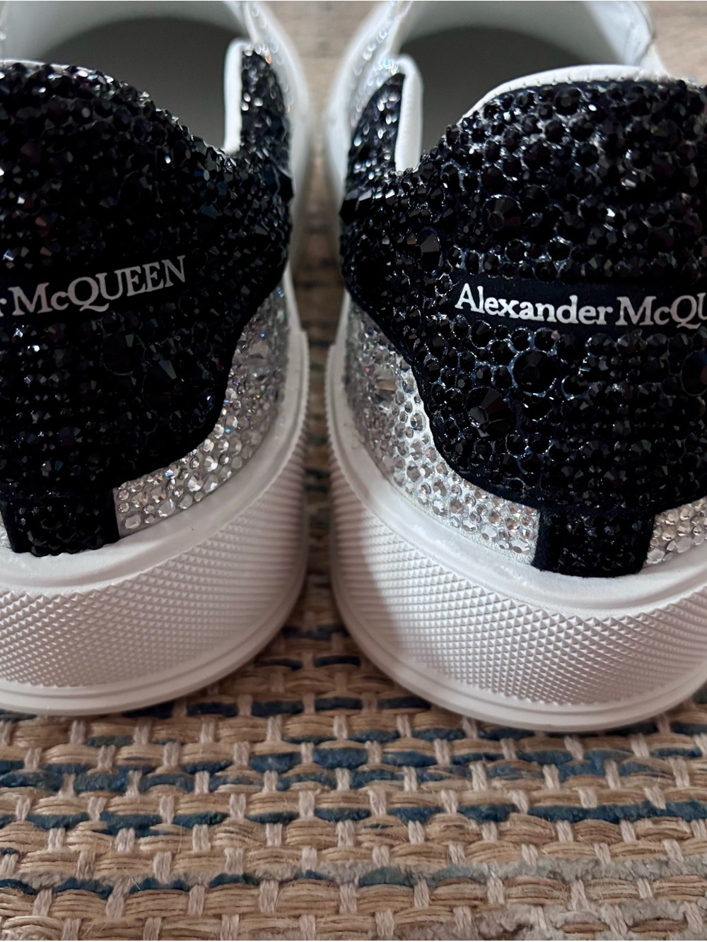 Alexander McQueen Silver Crystal Slip-On Sneakers - Picture 3 of 4